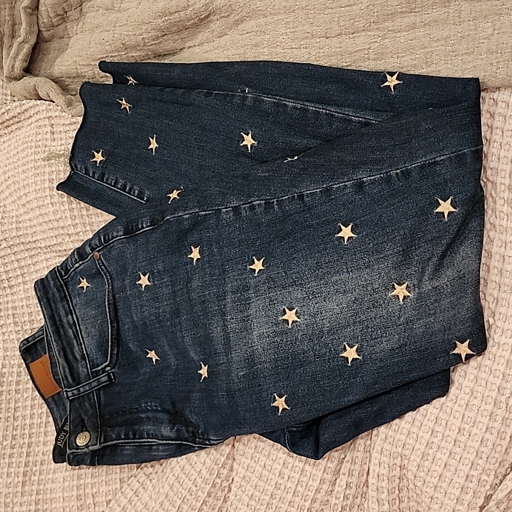 Judy Blue Size 31 Skinny Star Jeans
